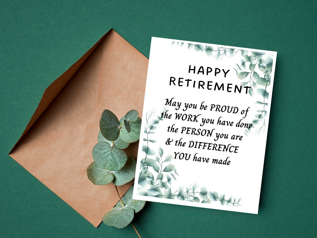 Happy Retirement Card, Coworker, Colleague, Friend, Mentor, Coach