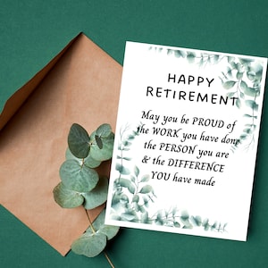 Bonne retraite Card, Collègue, collègue, ami, mentor, coach, aîné, Parcours de retraite Carte de félicitations, à l’occasion de sa retraite, Merci