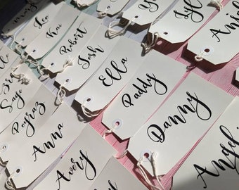 Bridesmaids Tags, Custom Tags, Wedding Party Tags, Plate Names, Bridesmaid Gift Tags, Hanger Tags, Custom Tags, Personalized Tags