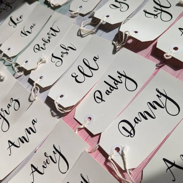 Bridesmaids Tags, Custom Tags, Wedding Party Tags, Plate Names, Bridesmaid Gift Tags, Hanger Tags, Custom Tags, Personalized Tags