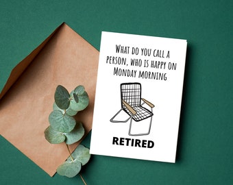Funny Retirement card, Card for Dad, Mom, Uncle, Aunt, Friend, Colleague, Rude cards, happy retirement , coworker goodbye gift, farewell