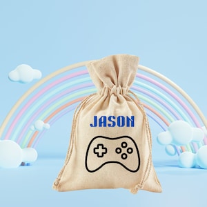 Sac cadeau personnalisé - Sac cadeau enfant - Sac cadeau personnalisé - Nom personnalisé - Sac prénom enfant - Cadeau pour enfants - Sac à cordon