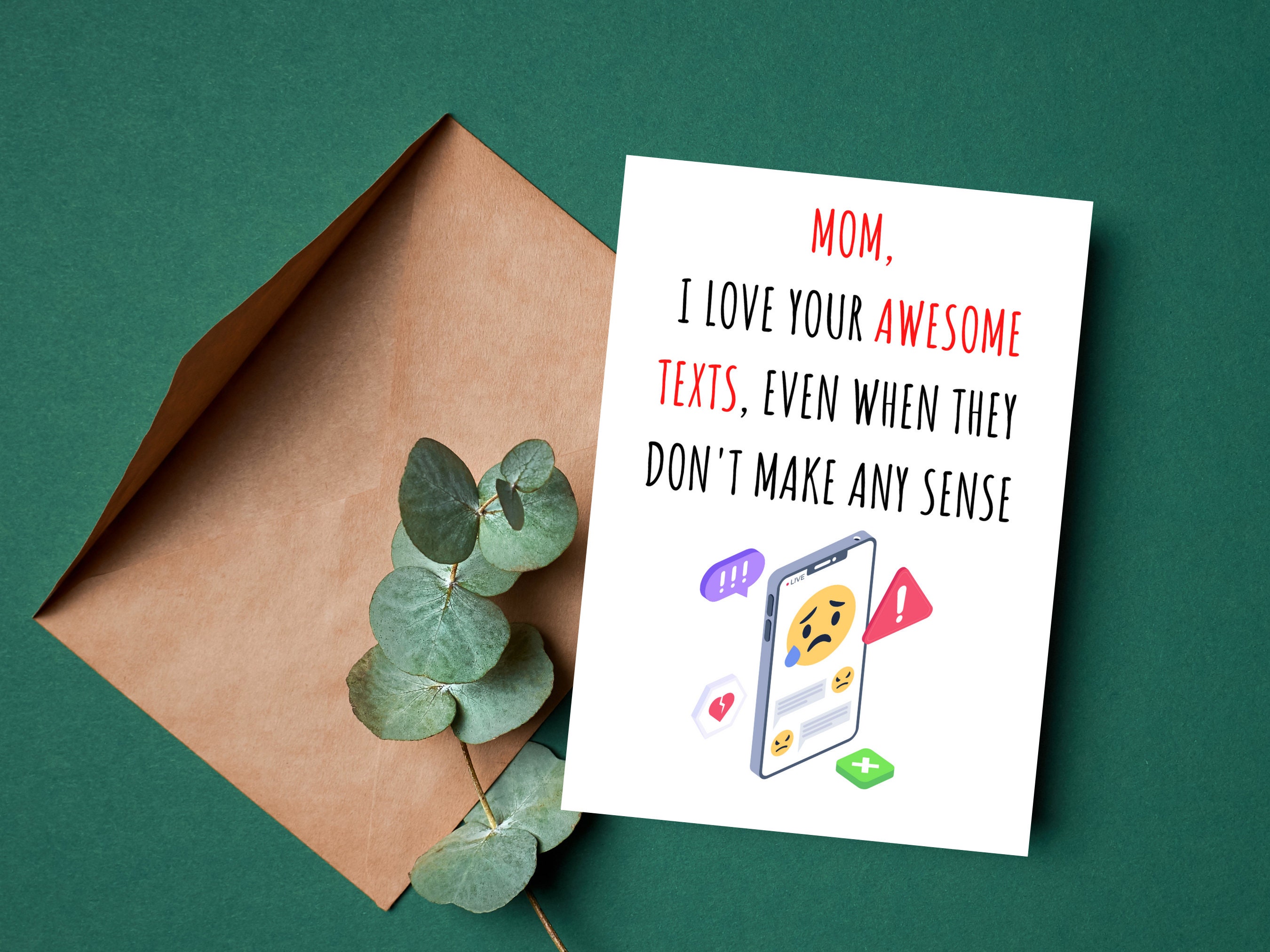 Funny Mother's Day Cards, Printable, Mothers Day Card, Funny Card for ...