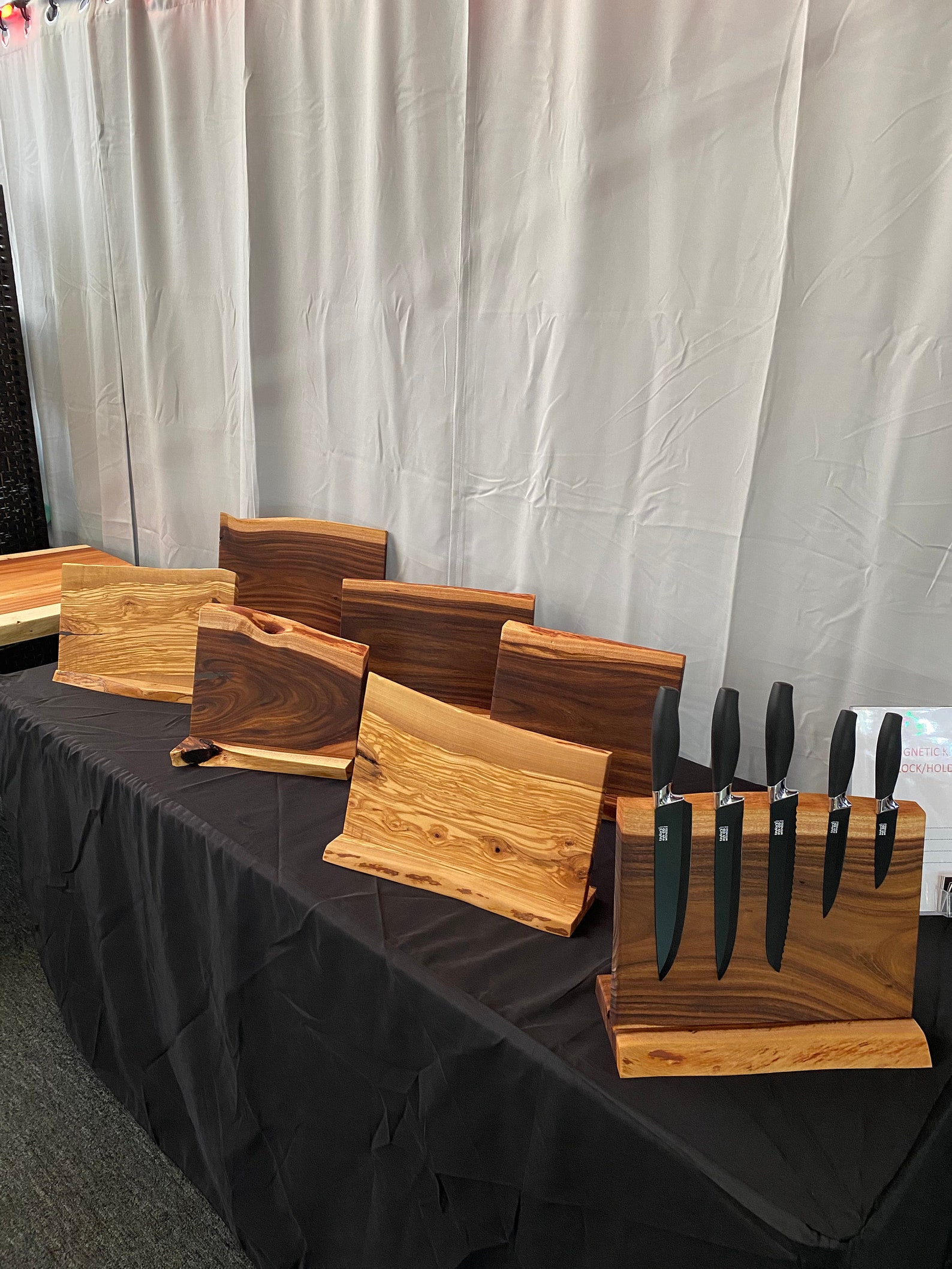 Custom Live Edge Wood Knife Holder Block Etsy