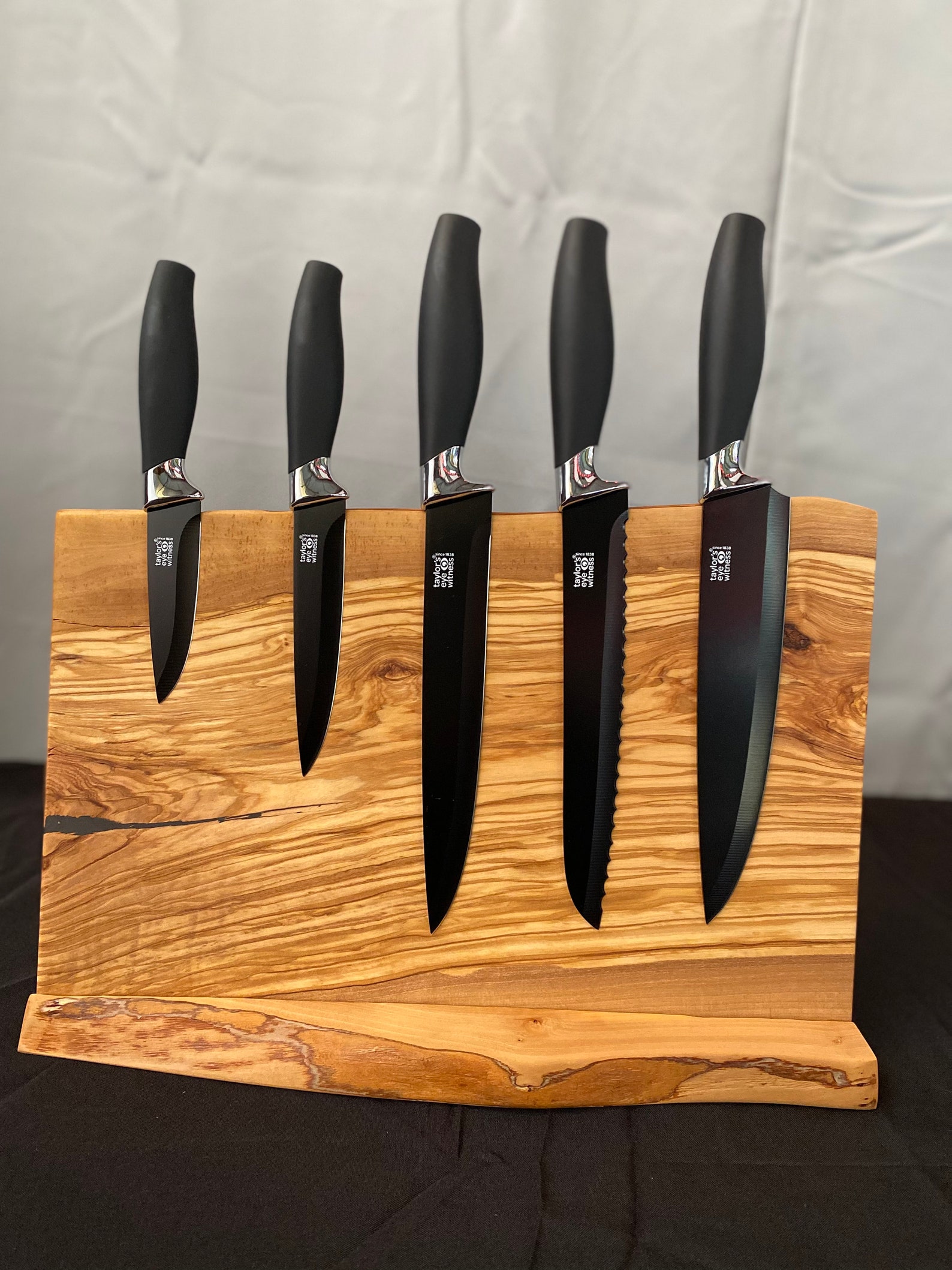 Custom Live Edge Wood Knife Holder Block Etsy