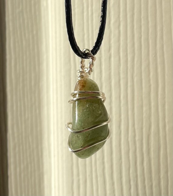 Green Aventurine - Wire Wrapped Necklace