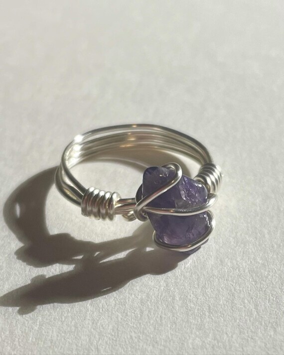 Amethyst - Wire Wrapped Ring
