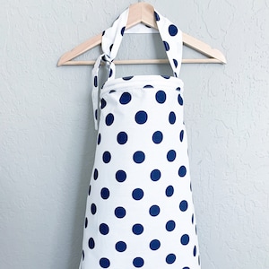 Nursing Cover, Breastfeeding Cover Up, White Polka Dot Nursing Cover