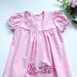 Baby Girl Cotton Dress, Handmade Baby and Toddlers Dress, Summer Dress, Kids Clothing