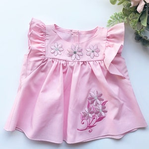 Baby Girl Cotton Dress, Handmade Baby and Toddlers Dress, Summer Dress, Kids Clothing