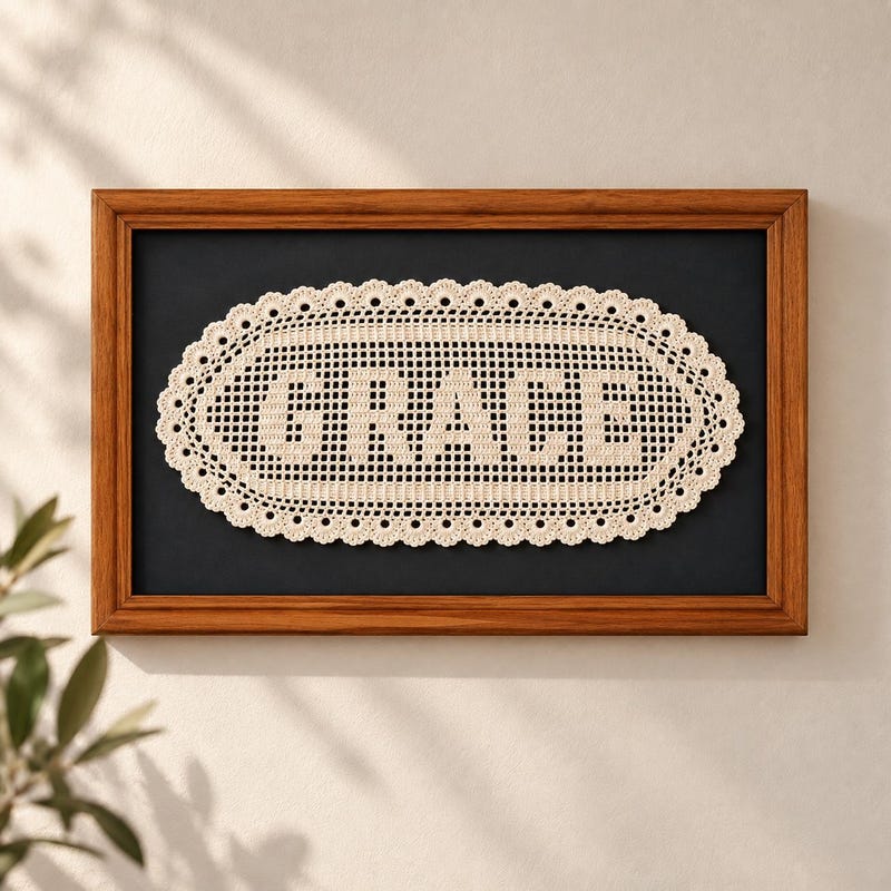 Star Filet Chart Wedding Crochet Name - Etsy