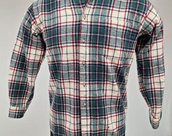 Vintage Pendleton Plaid Wool Shirt: Western Cowboy Style Logger Work Shirt