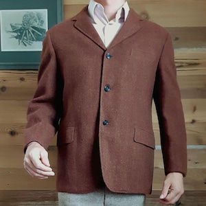 1960s/70s vintage HarrisTweed men&#39;s jacket FABULOUS condition