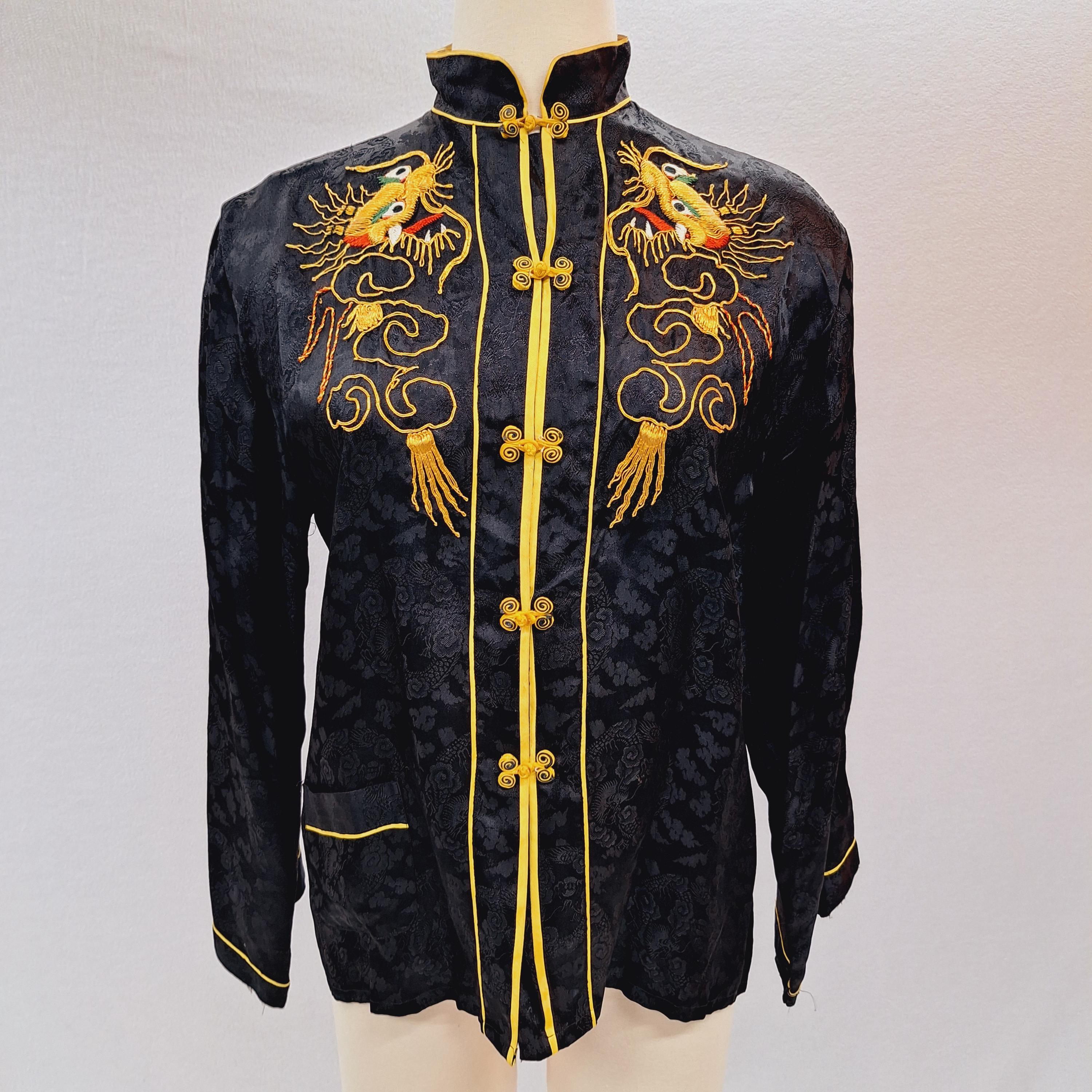 Vintage Chinese Jacquard Jacket - Etsy Vintage Chinese Jacquard Jacket - Etsy
