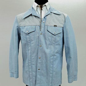 Vintage Wrangler Denim Shirt 1970s - Etsy