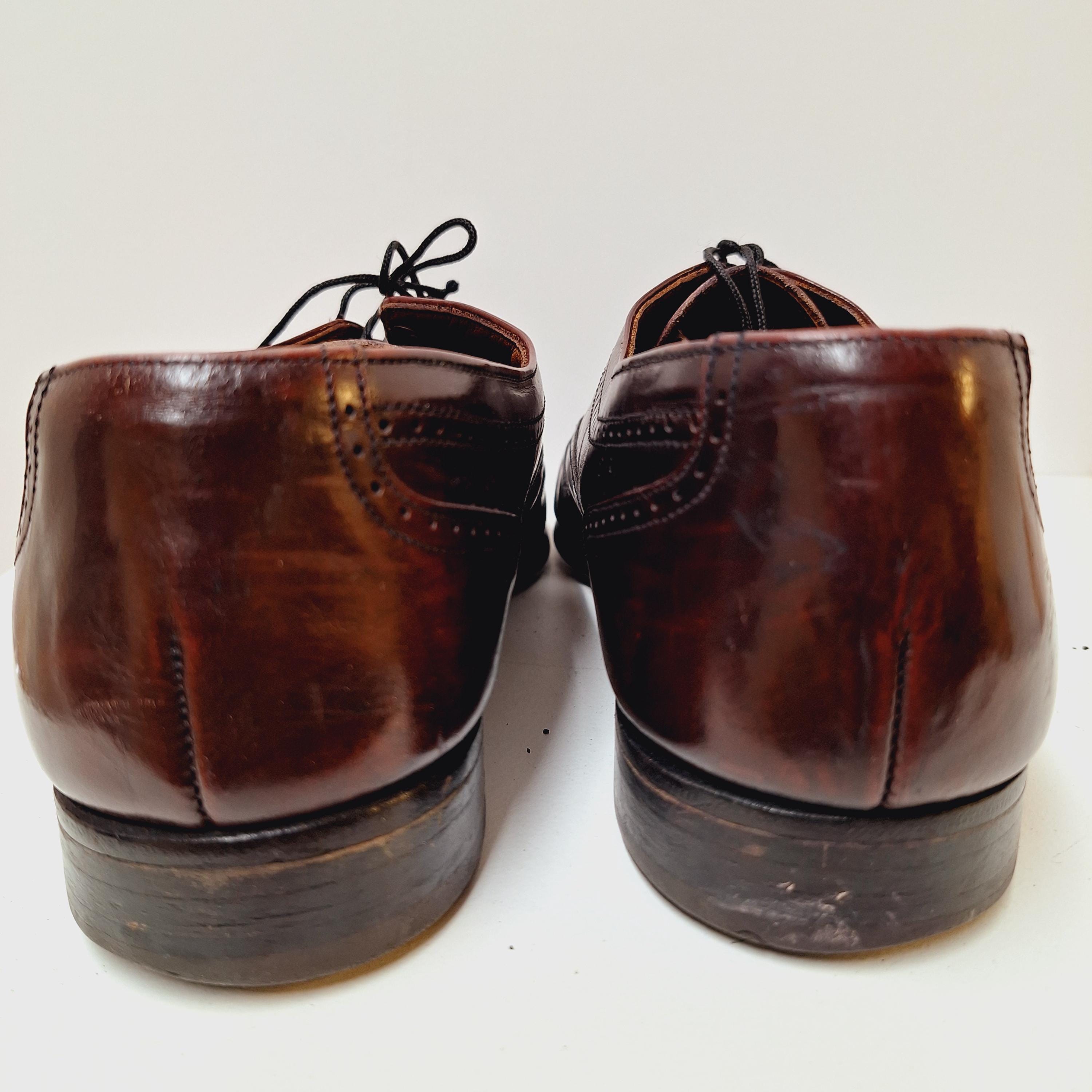 Vintage Bostonian Oxblood Dress Shoes Mens Size 8‎ Leather Wingtip Oxford USA Vintage Bostonian Men main image 2