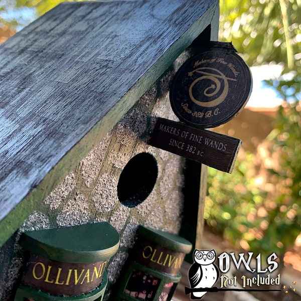 Wizarding World Magical Birdhouse Ollivanders Wand Shop