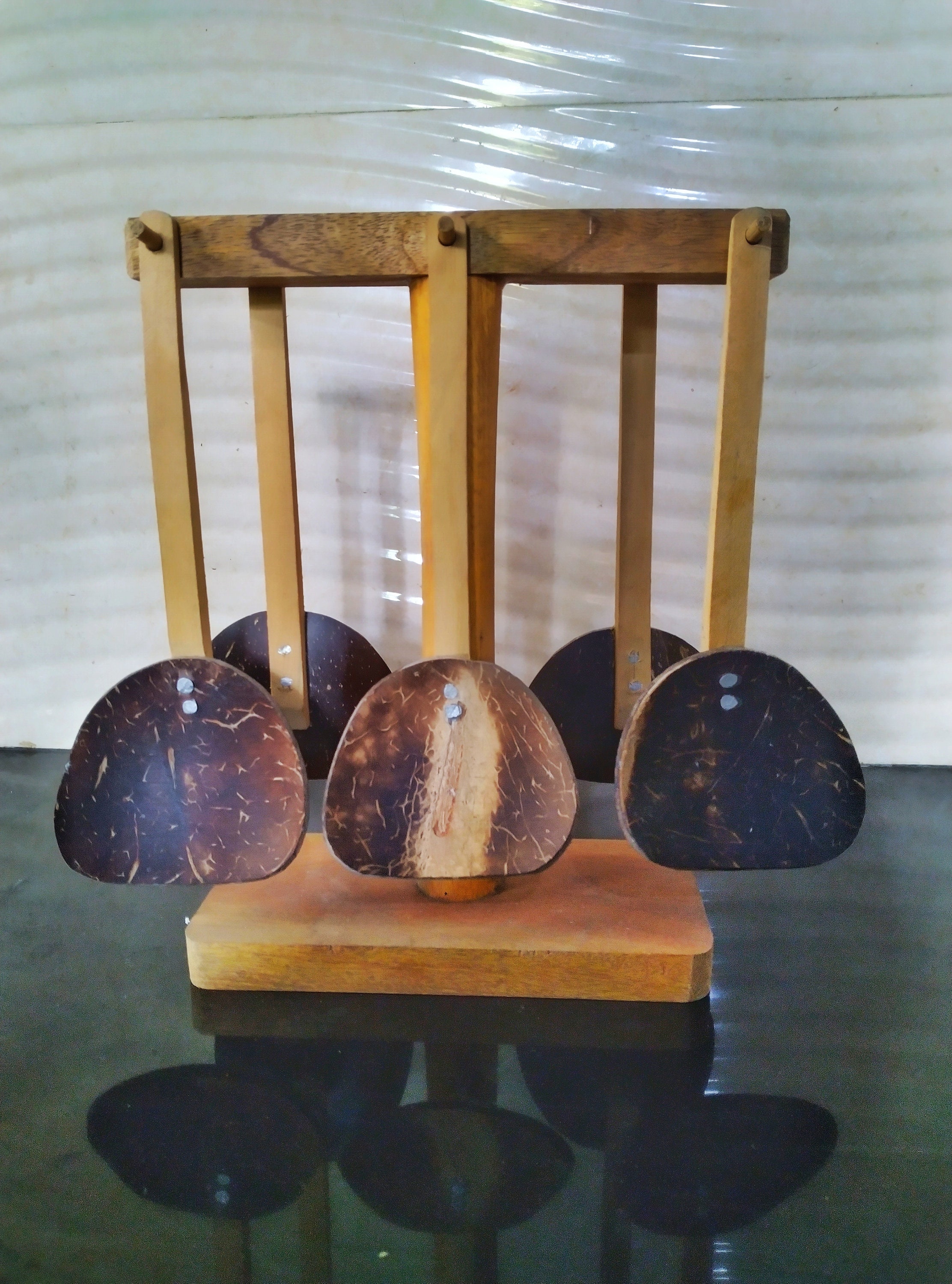 Beautiful Handmade Coconut Shell wooden Spoons With a HOLDER - Etsy