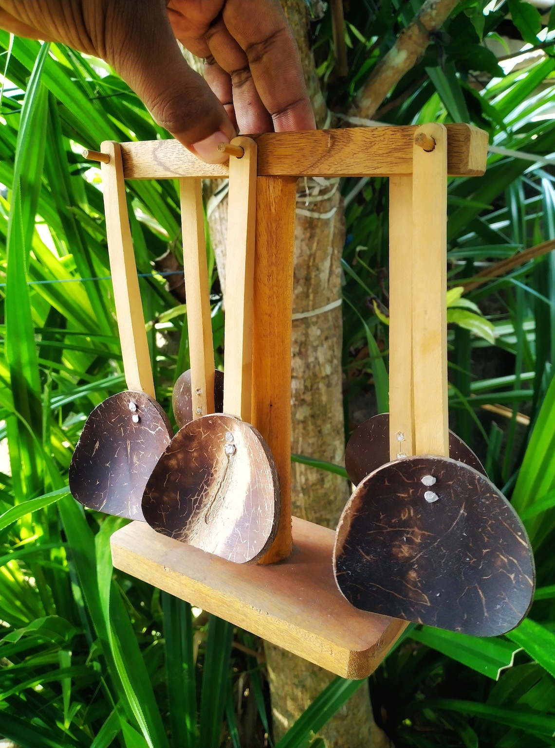 Beautiful Handmade Coconut Shell wooden Spoons With a HOLDER - Etsy