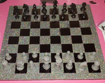 Chess Board and 3D Peices