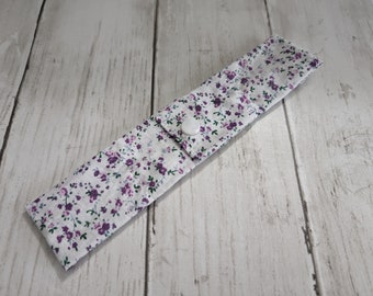 White Flower Print Neck Cooler: Cooling Scarf for Kids