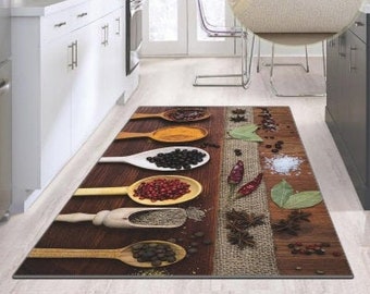 Red Kitchen Rug, Colorful Kitchen Rugs