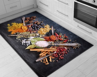 Kitchen Pans Kitchen Rug Decorative Kitchen Rug Machine Washable Soft  Kitchen Rug Non-slip Kitchen Rug 