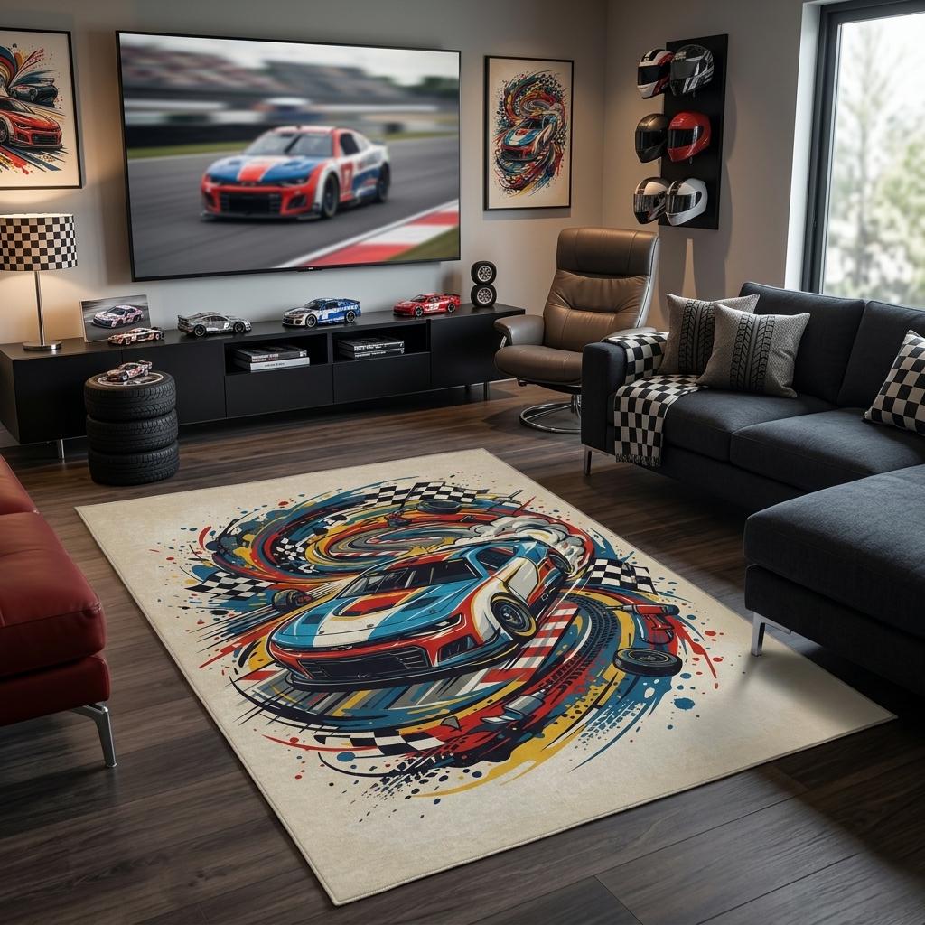 Nascar Area Rug - Etsy