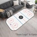 Ice Hockey Rink Printed Area Rug With Custom Team Logo • Washable Ice ...