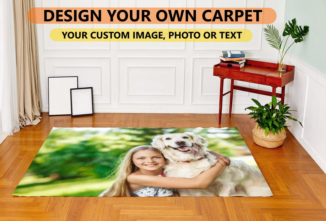 Design Your Own Carpet, Nonslip Leather Base, Custom Carpet Custom Rug