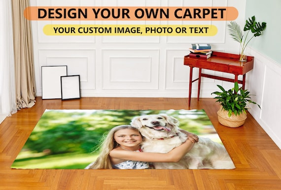 Design your own carpet, Non-slip Leather Base, Custom Carpet | Custom Rug | Personalized Rug | Custom Photo Print Carpet | Custom Rug Logo