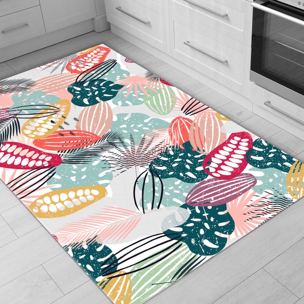 Tropical Kitchen Rug Etsy