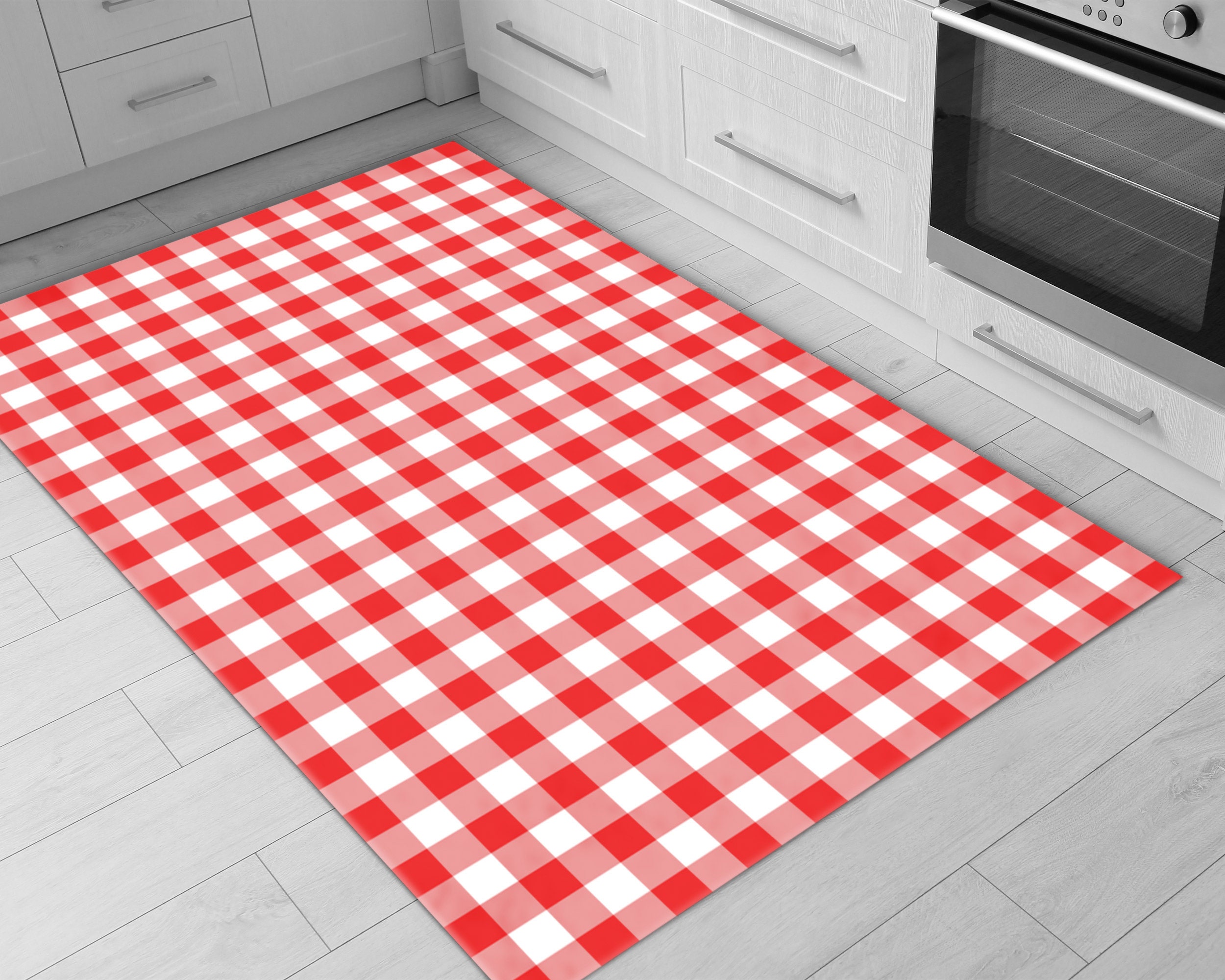 EGOBUY 2 Piece Non-Slip Kitchen Mat Rubber Backing Doormat Runner Rug (16x24+16x47, Chef)