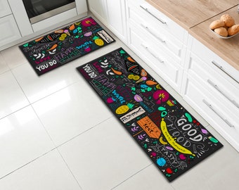 2 Pieces Kitchen Mats Non-Slip for Laundry Decoration Merry Christmas Cute Reindeer Fantasy Snowflake Red Soft Indoor Area Rug Carpet Washable Throw Rug for Dining Room Decor 23.6x35.4+23.6x70.9 2 Pieces Kitchen Mats Non-Slip for Laundry Decoration Merry Christmas Cute Reindeer Fantasy Snowflake Red Soft Indoor Area Rug Carpet Washable Throw Rug for Dining Room Decor 23.6x35.4+23.6x70.9