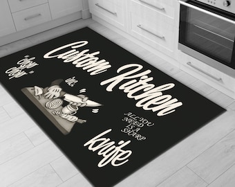 Custom Kitchen Rug • Machine Washable Non-Slip Kitchen Rug • Gift For Kitchen