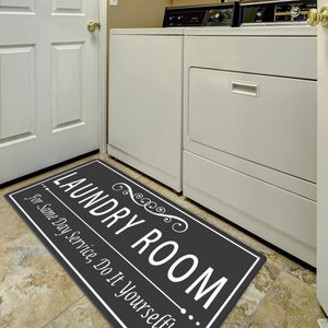 Laundry Room Rug Runner Brown, Non Slip Laundry Mat For Laundry Room Decor  Washable Floor Carpet For Laundry Room, Mudroom, Kitchen, Washroom, Fall  Home Decor - Temu