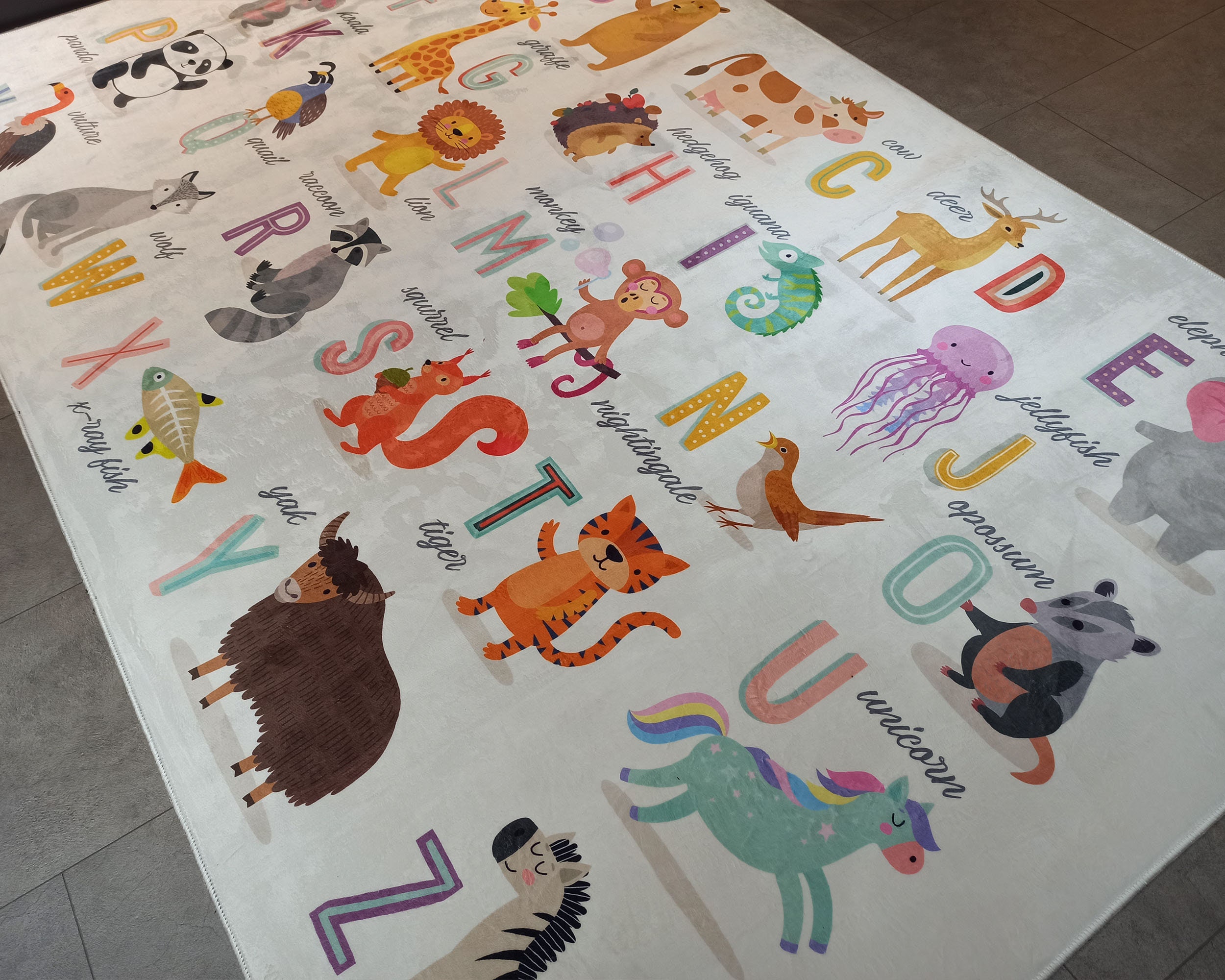 Discover Simpatici animali Alfabeto Tappeto per bambini