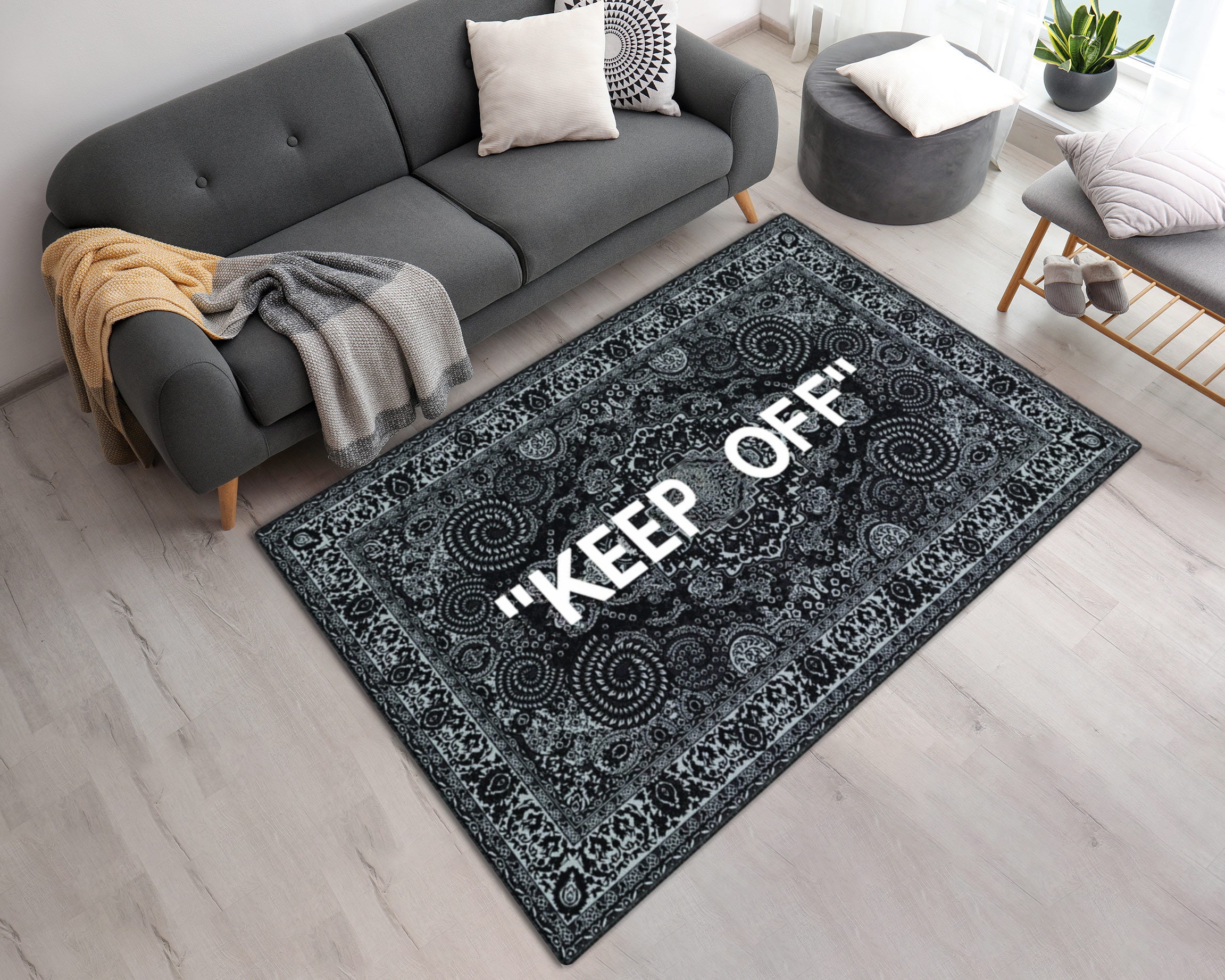 Printed keep Off Area Rug With Persian Design Washable keep Off Area Carpet  Home Decor -  Hong Kong