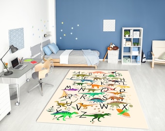 ANINILY Dinosaurs in Space Floor Carpet Childrens Room Decoration Round Soft Rugs for Living Room Bedroom Nursery Baby Crawling Play Mat,27.6x27.6IN ANINILY Dinosaurs in Space Floor Carpet Childrens Room Decoration Round Soft Rugs for Living Room Bedroom Nursery Baby Crawling Play Mat,27.6x27.6IN