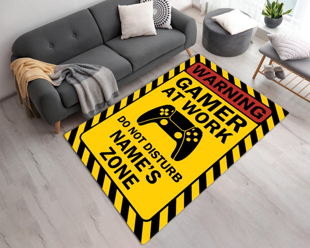Caution Rug Custom