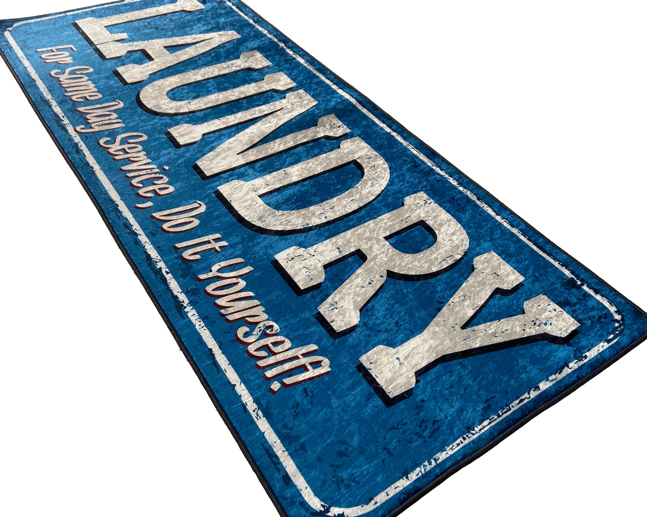 Printed Laundry Room Area Rug • Machine Washable Non-slip Laundry Room ...