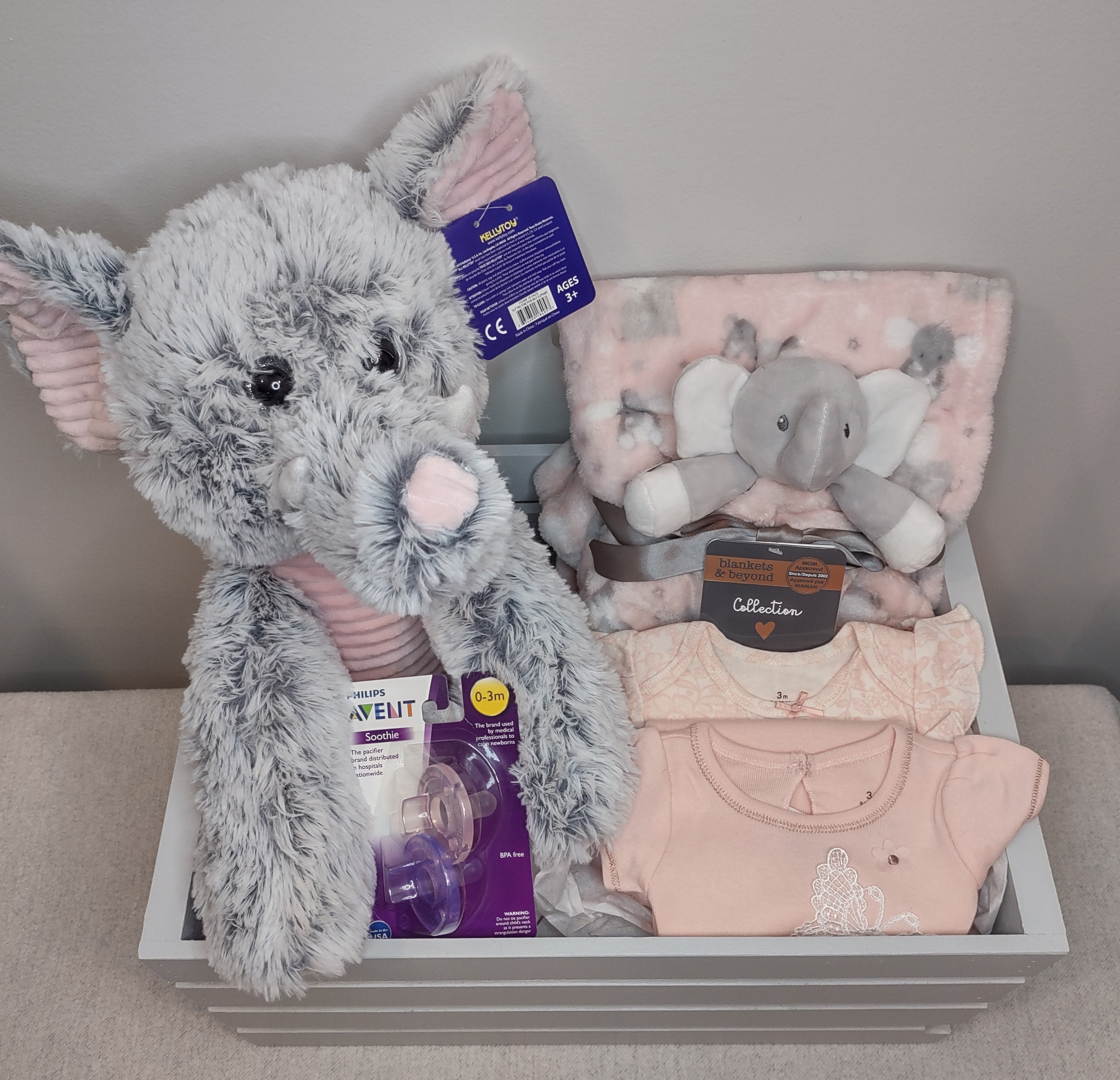 Elephant Theme Baby Crate