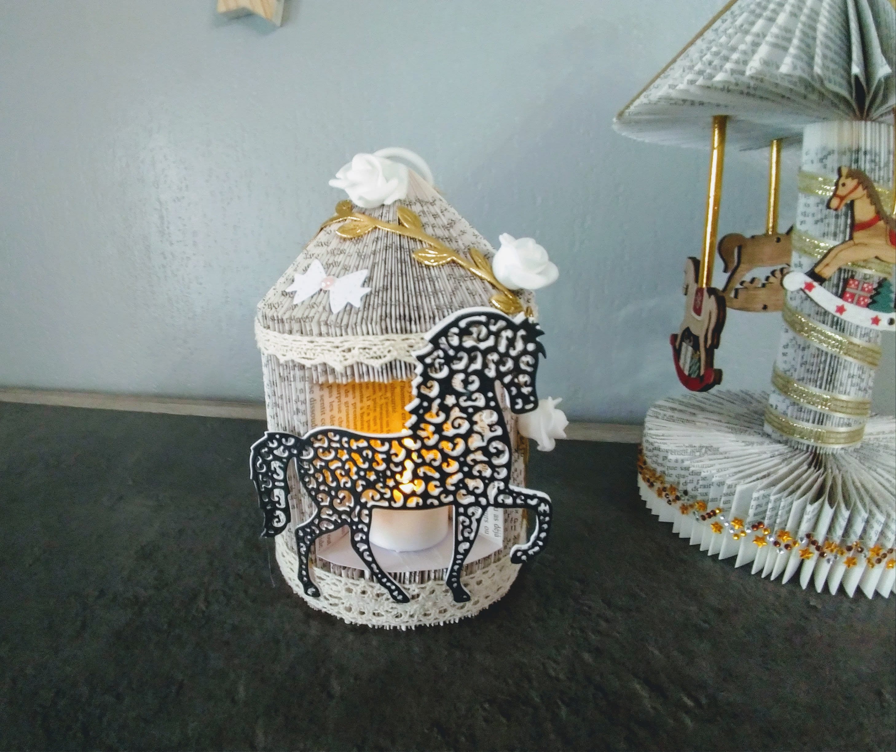 Le Cheval, Lanterne Réalisée à La Main, Idéal Pour Un Cadeau Original, Anniversaire, Fête, Une Jolie