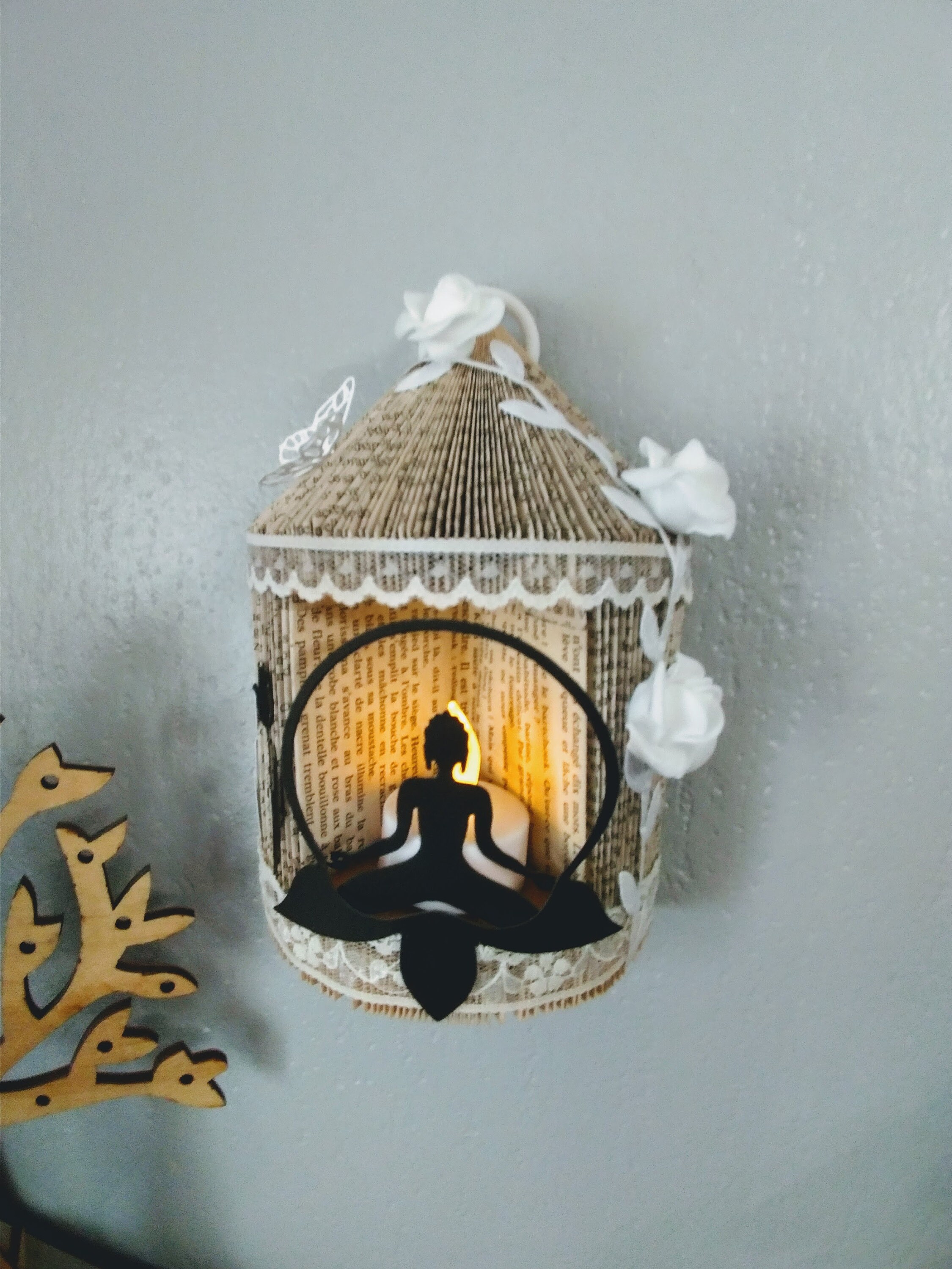 Livre Plié Lanterne Bouddha | Lotus , Cadeau Original Pour Anniversaire, Une Fête, Jolie Attention.