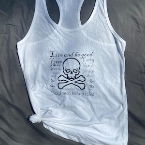 Pirate skull tank top