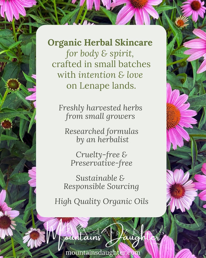 Organic Herbal Face Serum ll Goddess Aglow ll 2 oz image 4
