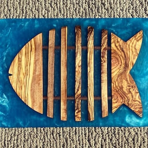 Olivewood Fish Serving Tray