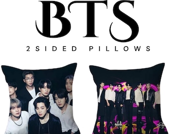 BTS Pillow: Handmade Music Art Accent Pillow (with Fluffy Stuffing