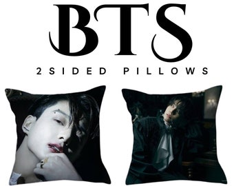 BTS Jungkook Special 8, 2 Sided Pillow 40cm x 40cm- Beautiful Decorative Pillow