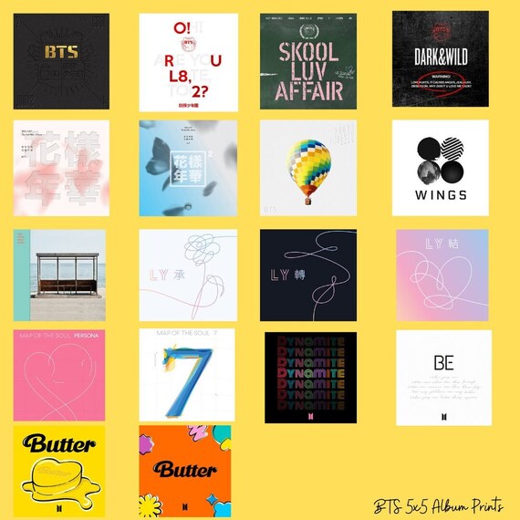 Alta calidad 5x5 BTS Album Cover Set Impresiones-Impresión en - Etsy México